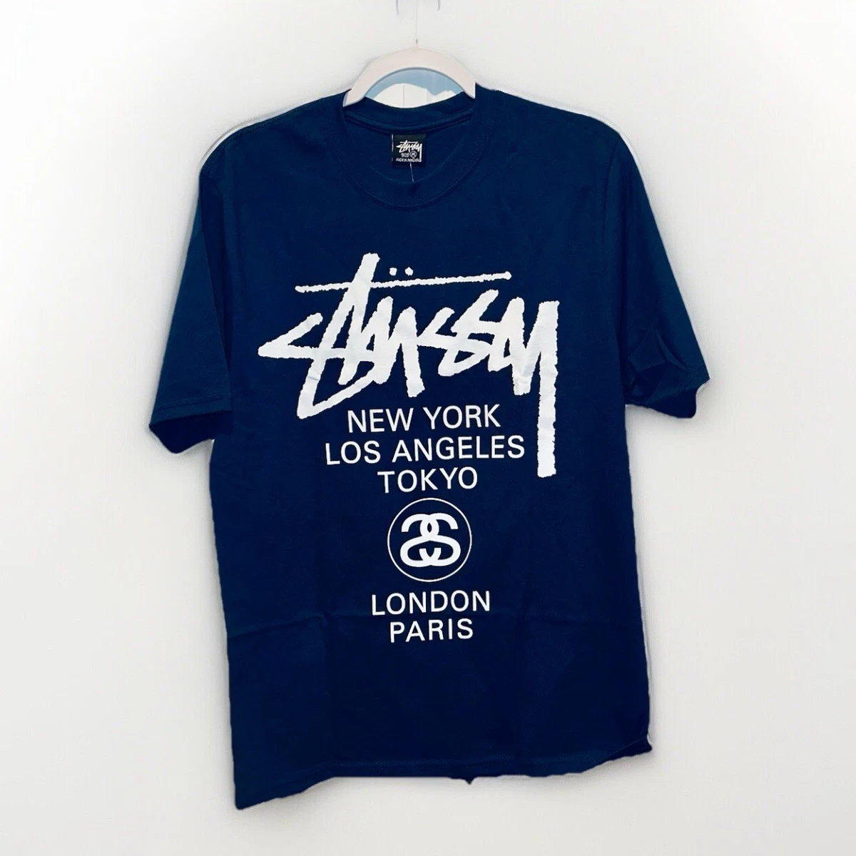 Stussy World Tour Tee SOLD OUT - 2025 - 'Navy' - Medium - NWT - T