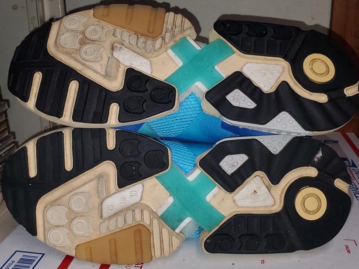 Adidas ZX Torsion Bright Cyan Size 10 EE4787 Sneakers Lace Up | eBay