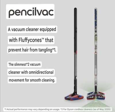 Dyson PencilVac Fluffycones SV50 FC Cordless Stick Handheld