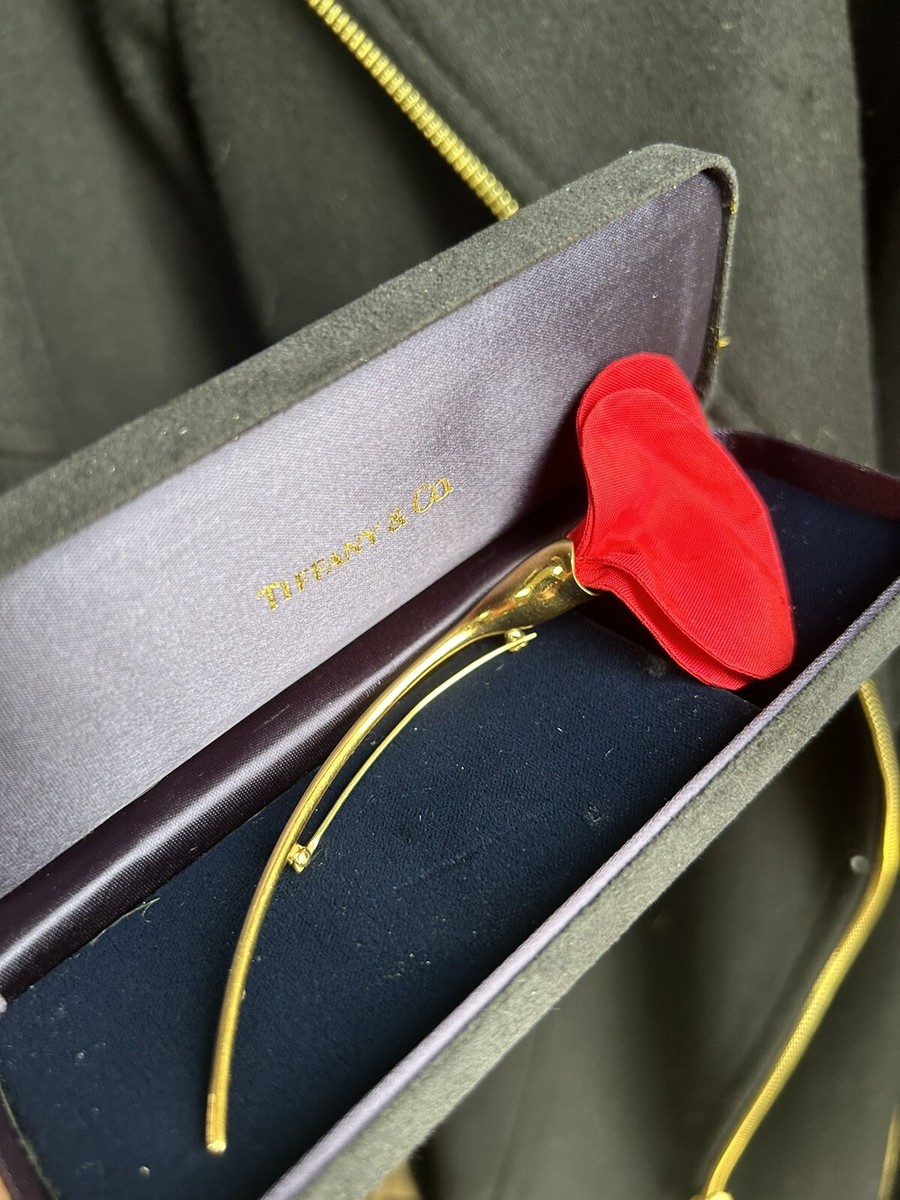 Tiffany & Co. レッドローズブローチ Tiffany & Co. レッドローズブローチ