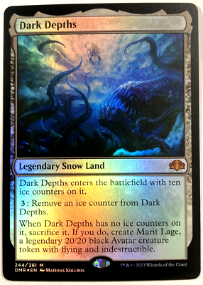 MTG 暗黒の深部 Dark Depths フォイル Foil】《暗黒の深部/Dark Depths