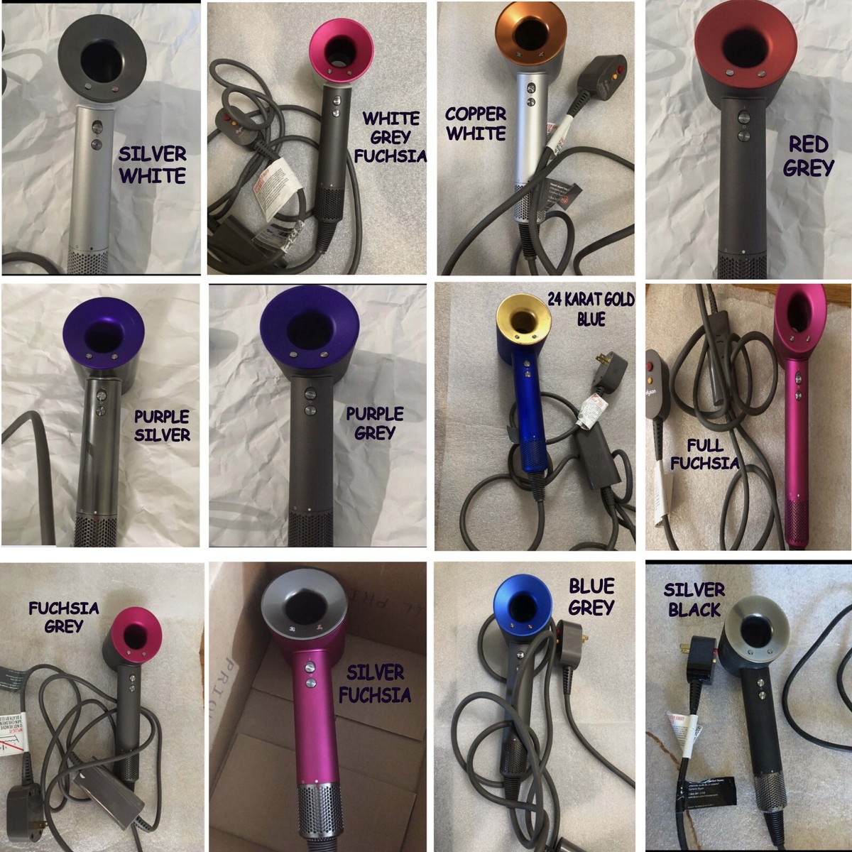 Dyson Supersonic Hair Dryer Genuine Air Multiplier HD01 without