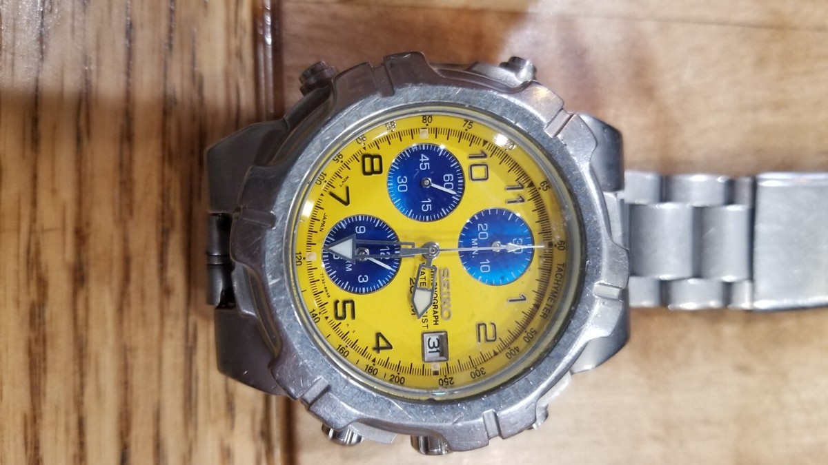 SEIKO Chronograph-7T32-6K19..Alarm..200M20 BarDIVERS | eBay
