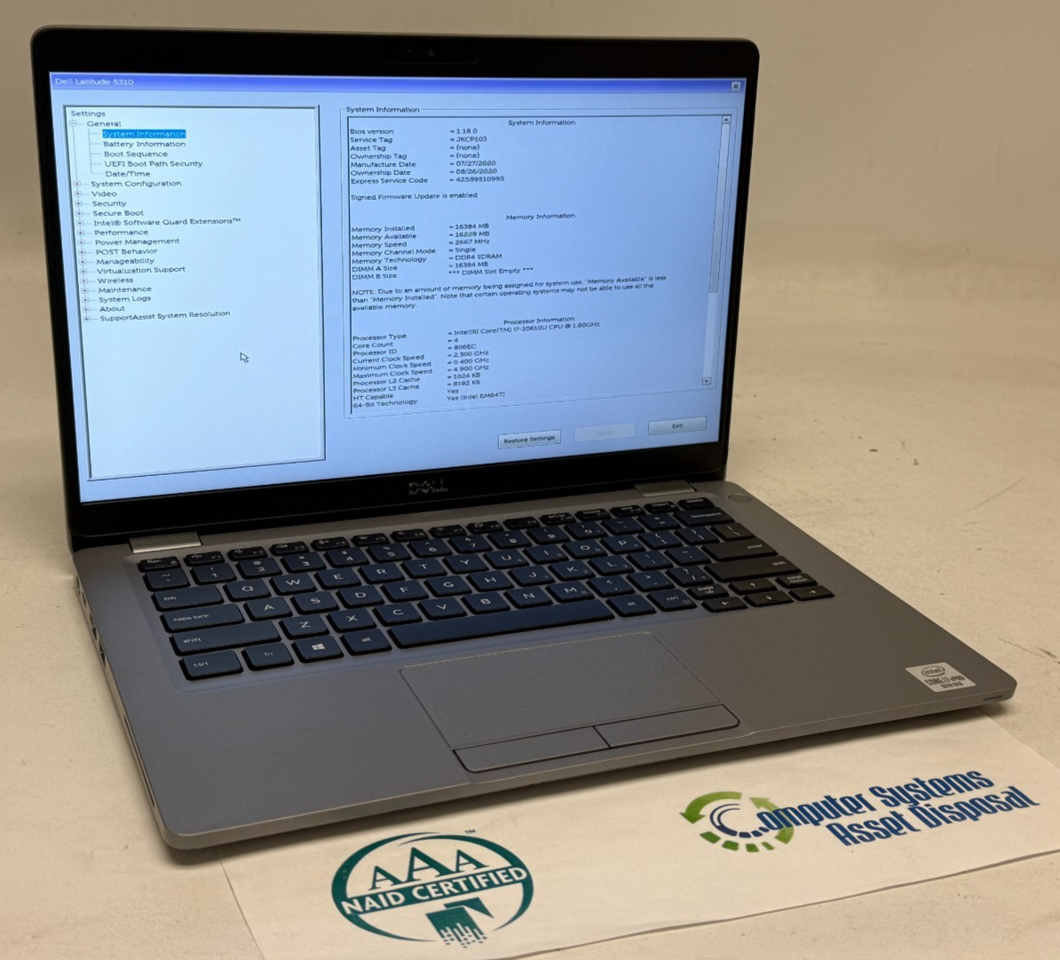 Dell Latitude 5310 13.3