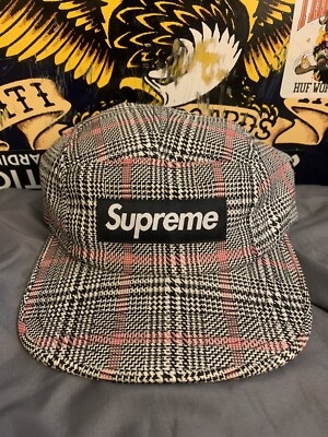 Supreme camp cap hat mod plaid SS15 RARE | eBay