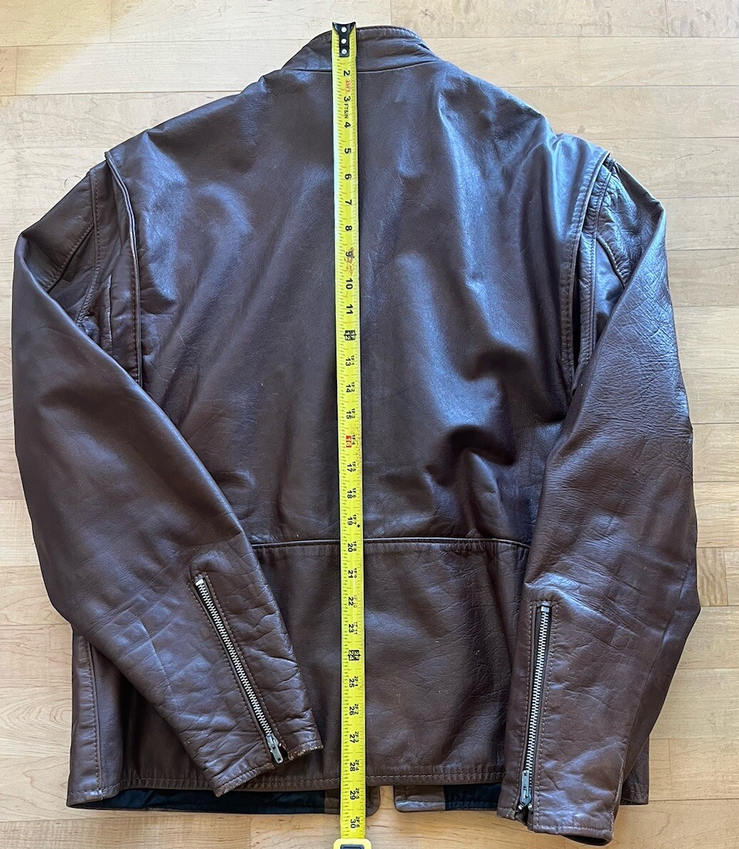 Vintage Leather Jacket ステアハイド 肉厚 TALON Vintage Leather