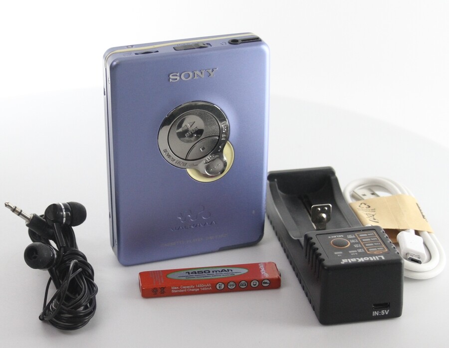 Sony Walkman Portable Stereo Personal Cassette Player - Blue (WM