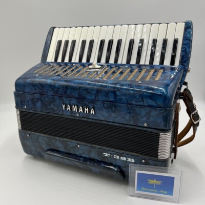 YAMAHA Accordion T-32B Tenor Blue 32 Keys Operation confirmed Used