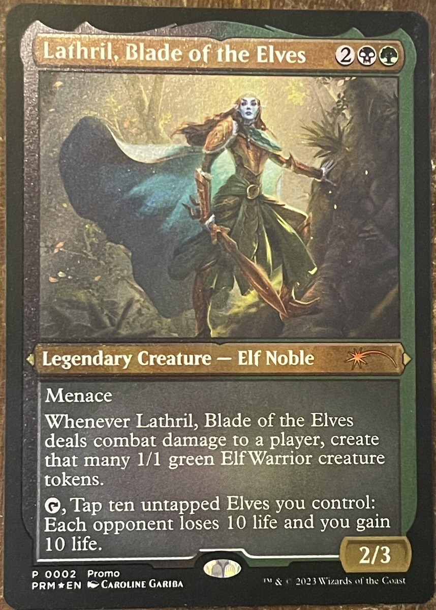MTG Lathril, Blade of the Elves Unique & Misc. Promos 0002 Foil