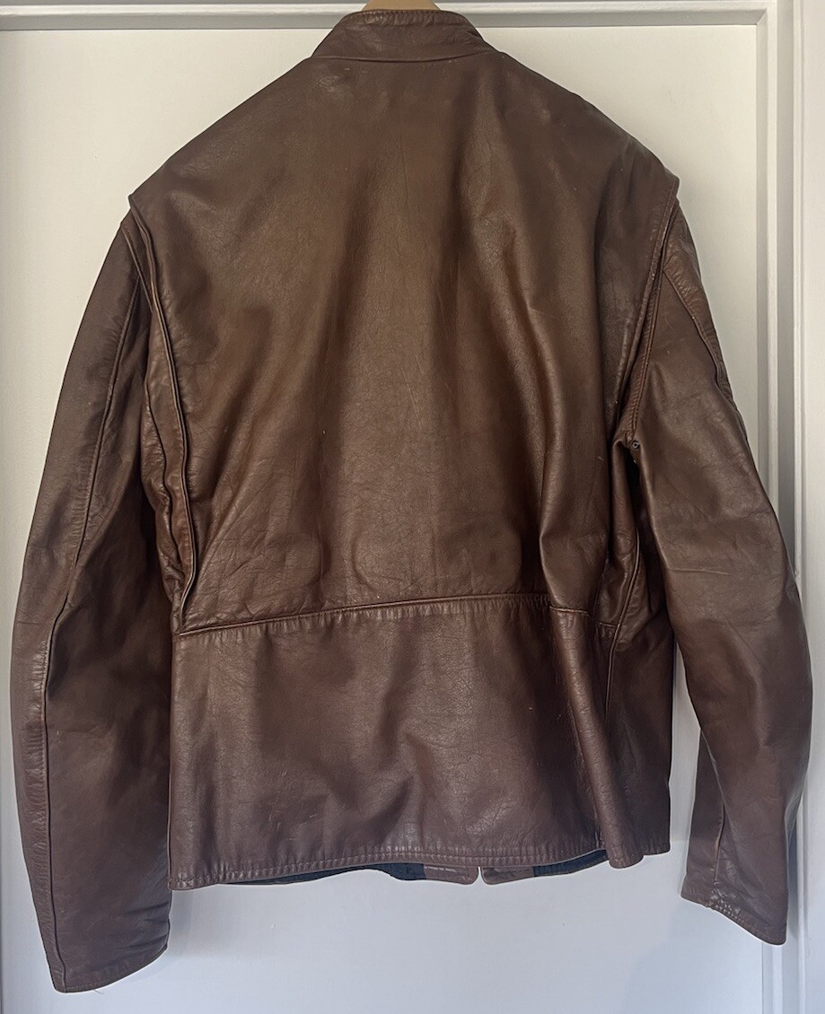 Vintage Leather Jacket ステアハイド 肉厚 TALON Vintage Leather