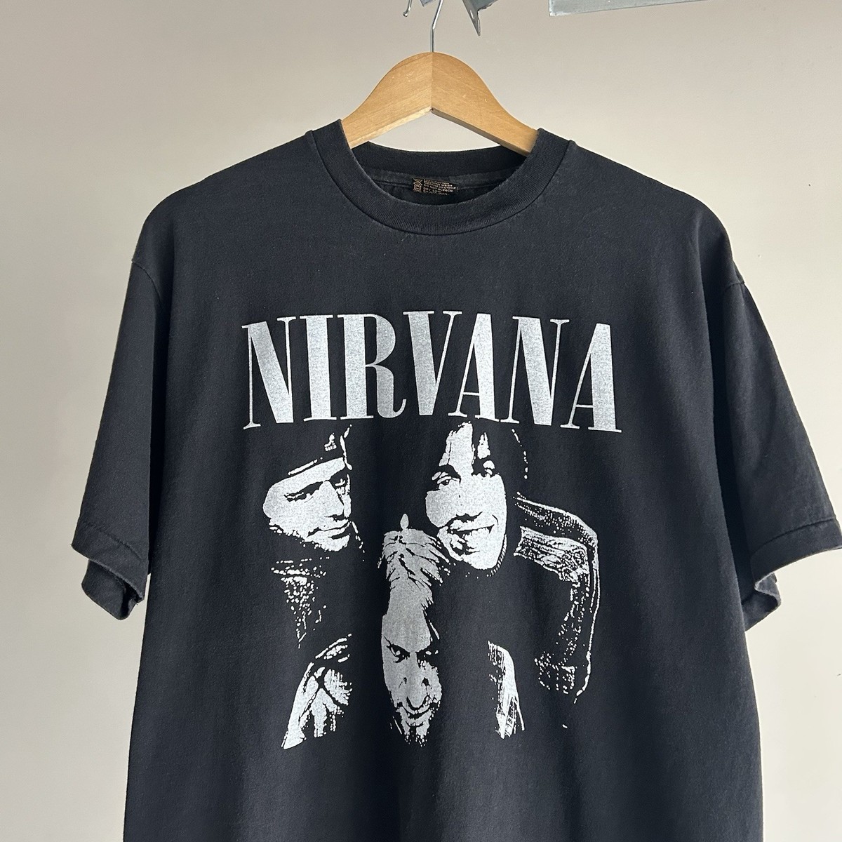 Vintage REPRINT Nirvana Sub Pop Faded Lg Brockum Tag Faded Tee
