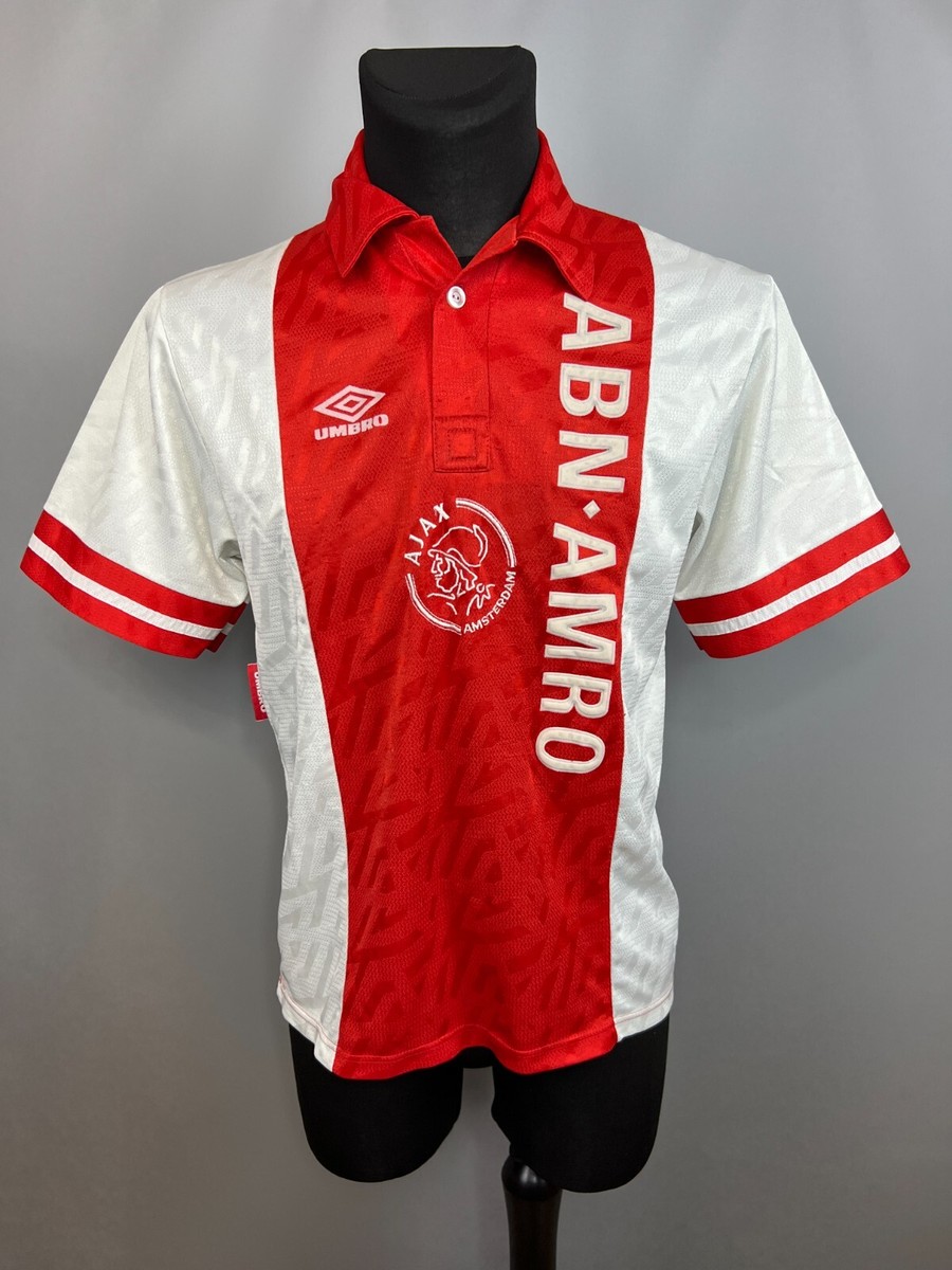 AJAX 1993 1994 HOME SHIRT FOOTBALL SOCCER JERSEY UMBRO MENS SIZE M