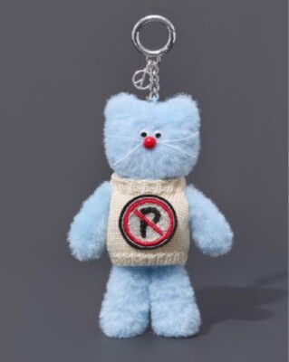 PEACEMINUSONE X MONAMHEE ぬいぐるみキーリング スカーフ LINE