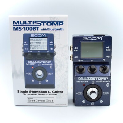 ZOOM MULTISTOMP MS-100BT Bluetooth