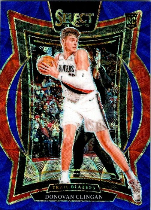 2024-25 Panini Select #69 Donovan Clingan /249 Blue Scope Prizm RC