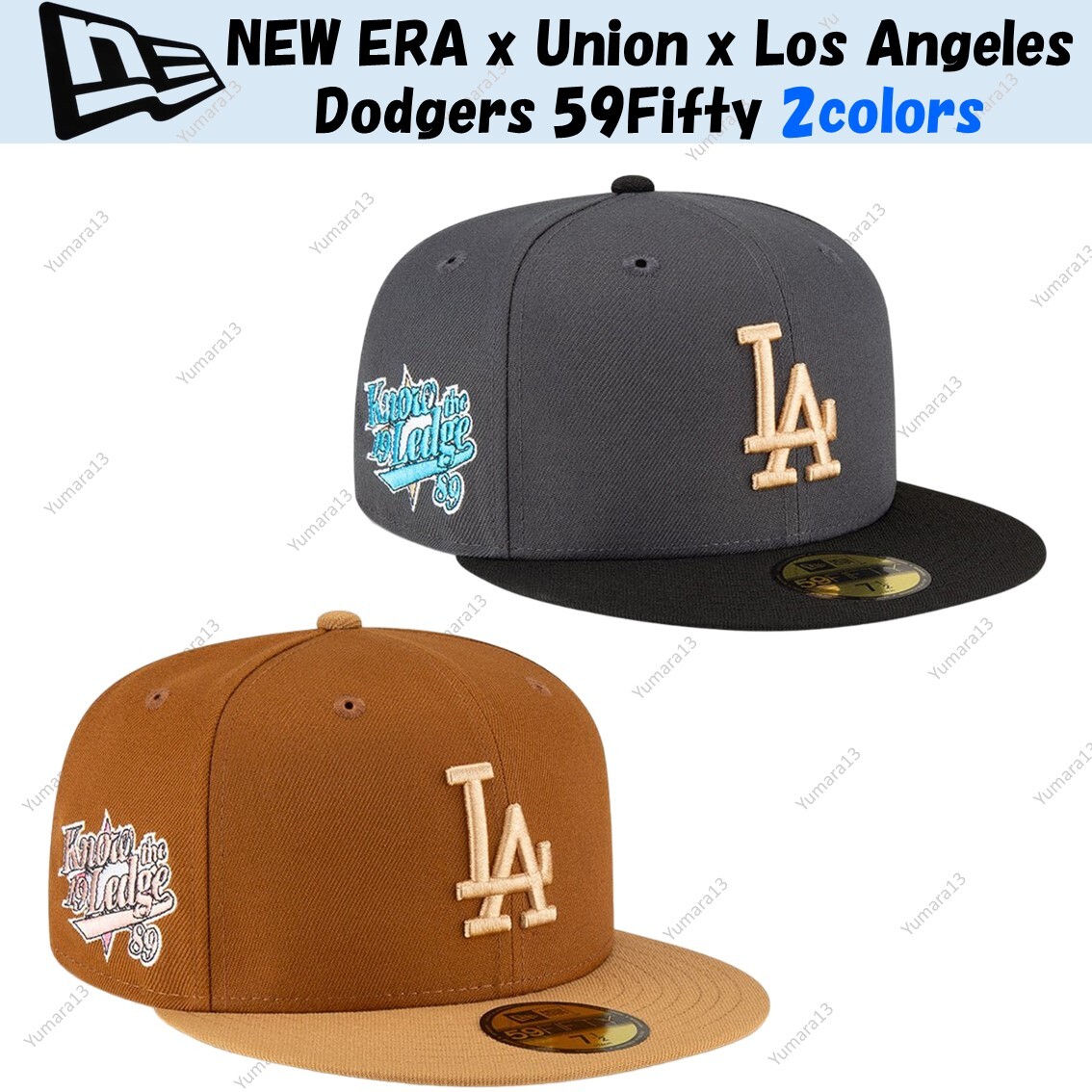 NEW ERA x Union x Los Angeles Dodgers 59Fifty Hat Cap 2colors Size