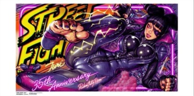 STREET FIGHTER V x Rockin'Jelly Bean Series JURI SILK SCREEN PRINT