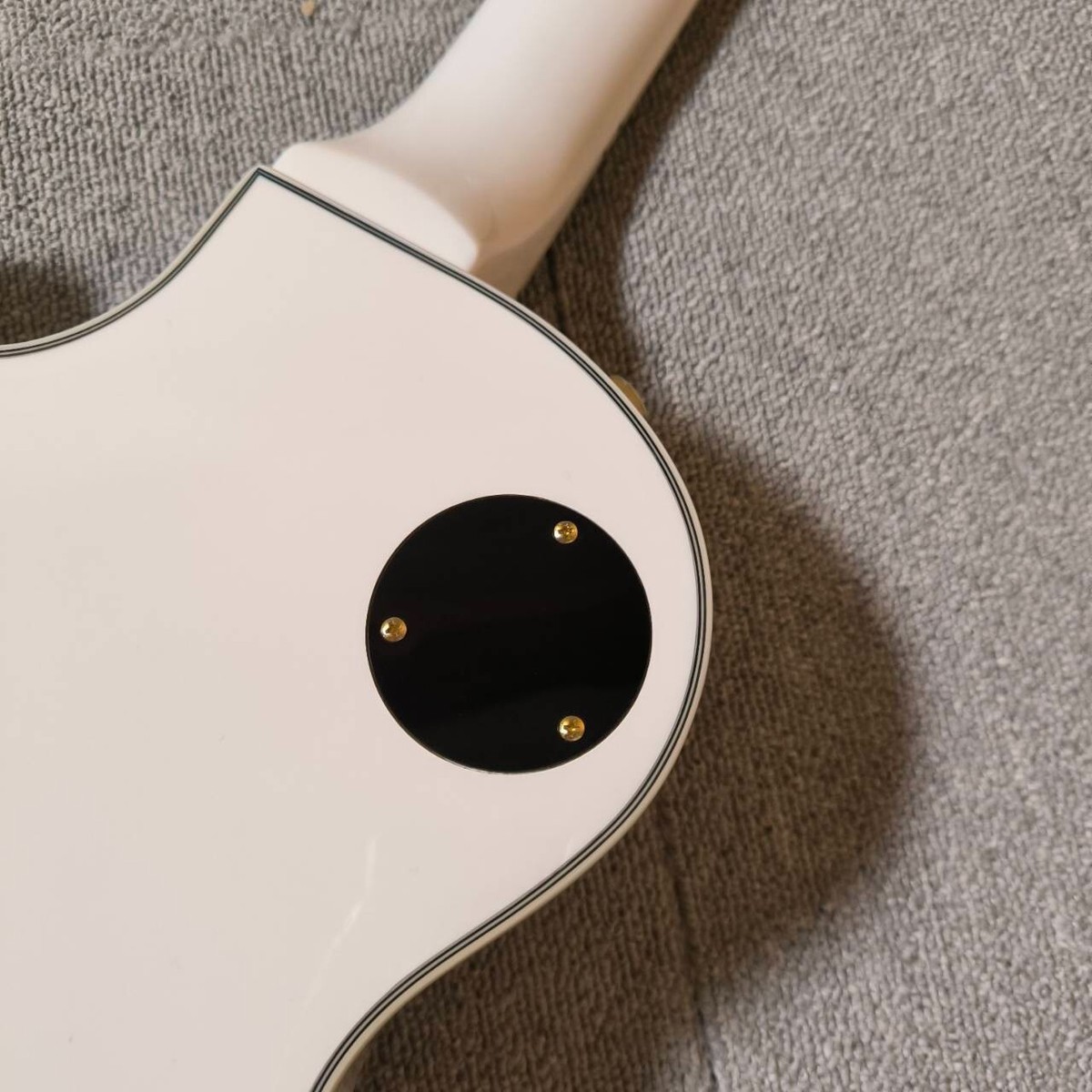 Burny by Fernandes Electric Guitar Les Paul Custom White RLC-55