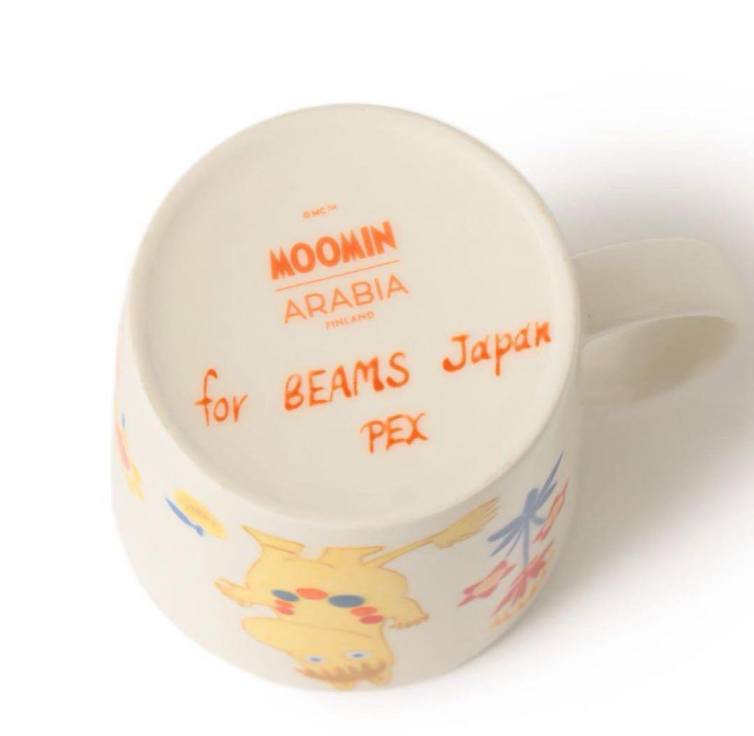 Beams Arabia Moomin 80th Anniversary Hand Painted Mug
