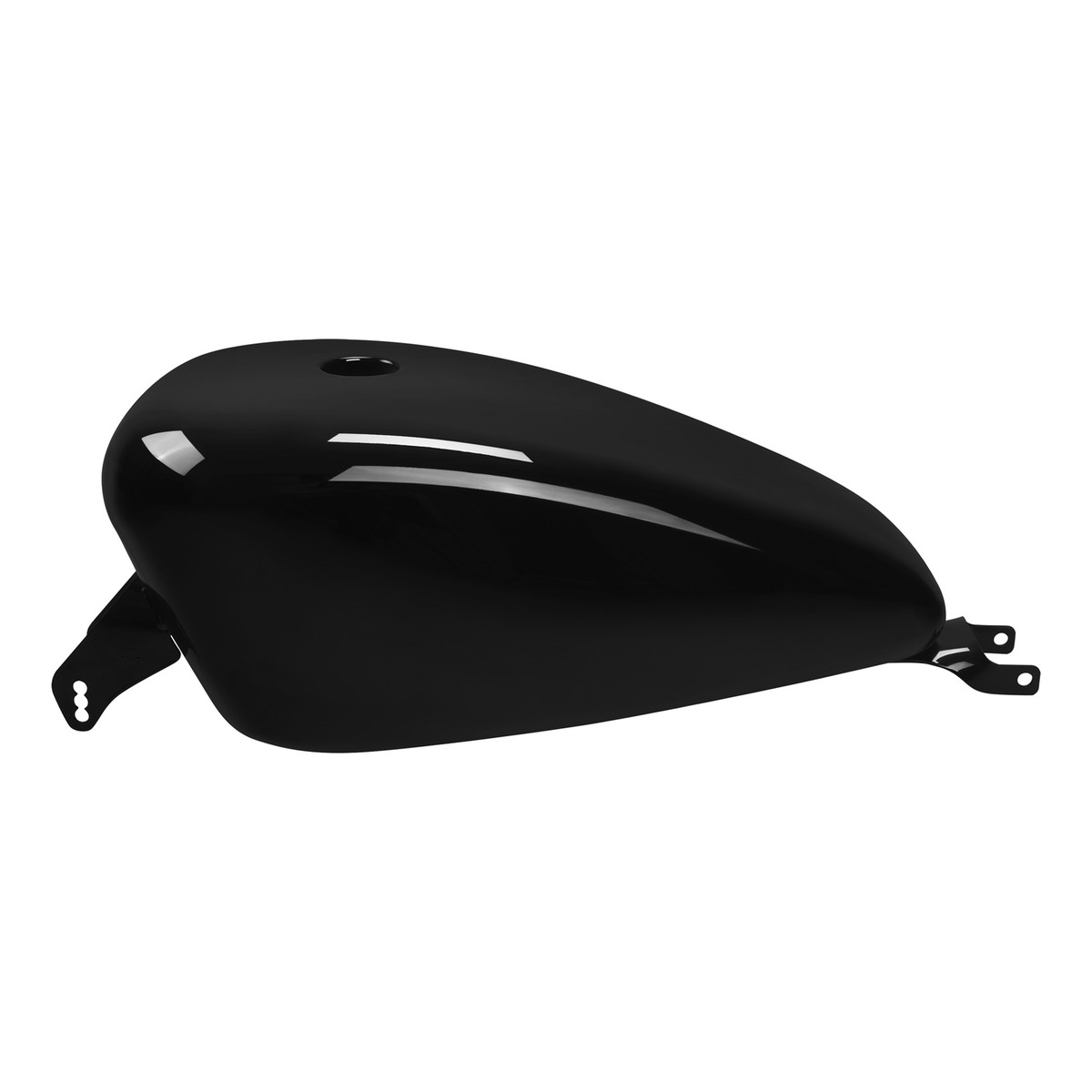 Vivid Black 3.7 Gal. Fuel Gas Tank Fit For Harley Sportster XL883