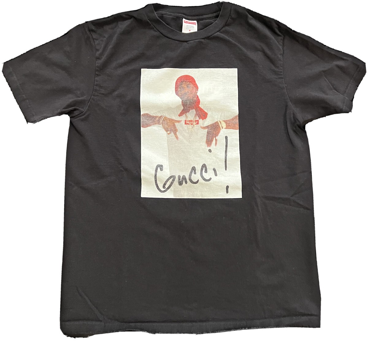 Supreme FW16 Gucci Mane Tee Black Rare Trap God 1017 2016 Archive