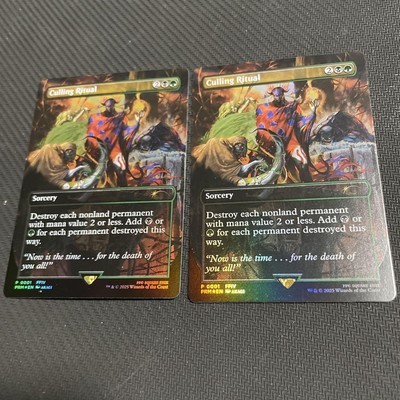 MTG FF 選別の儀式 Culling Ritual/プロモfoil 2枚 選別の儀式 Culling