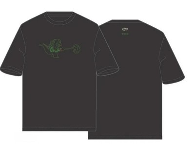 Godzilla + Lacoste T-Shirt My Lacoste Art Program Black L size