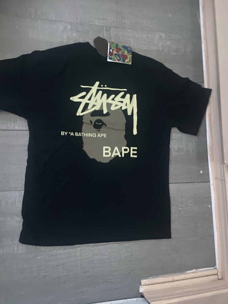 STUSSY X BAPE T SHIRT | eBay