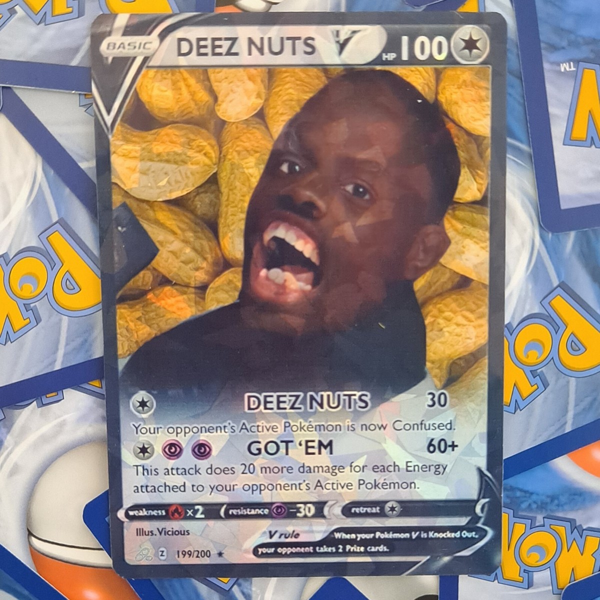 Deez Nuts (Meme) Pokemon Card | eBay