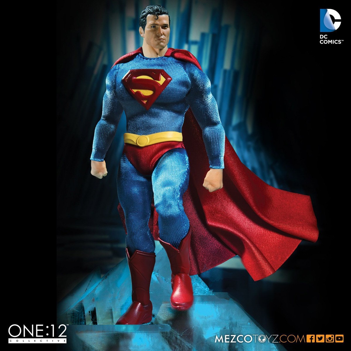 Mezco Toyz DC One:12 Collective Superman Classic Version Action
