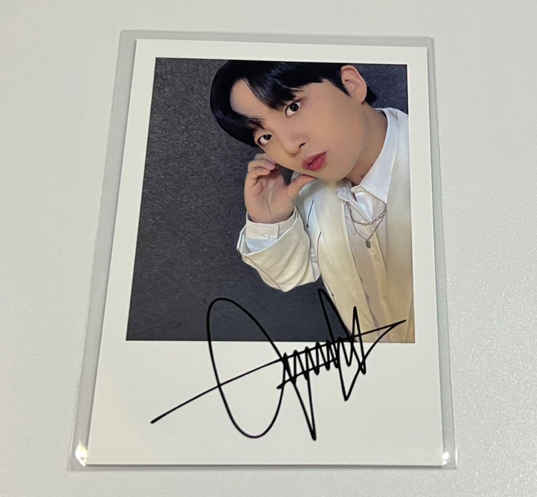 ATEEZ サン サイン入りポラ ateez makestar Tokyo サイン入り