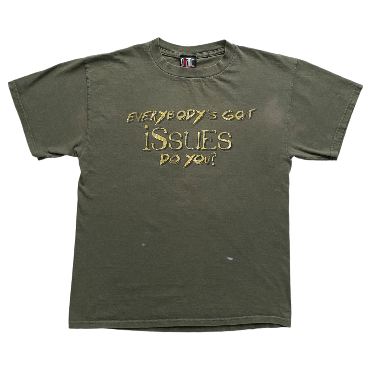 Vintage Korn T-Shirt Green Everybodys Got Issues Do You? 1999