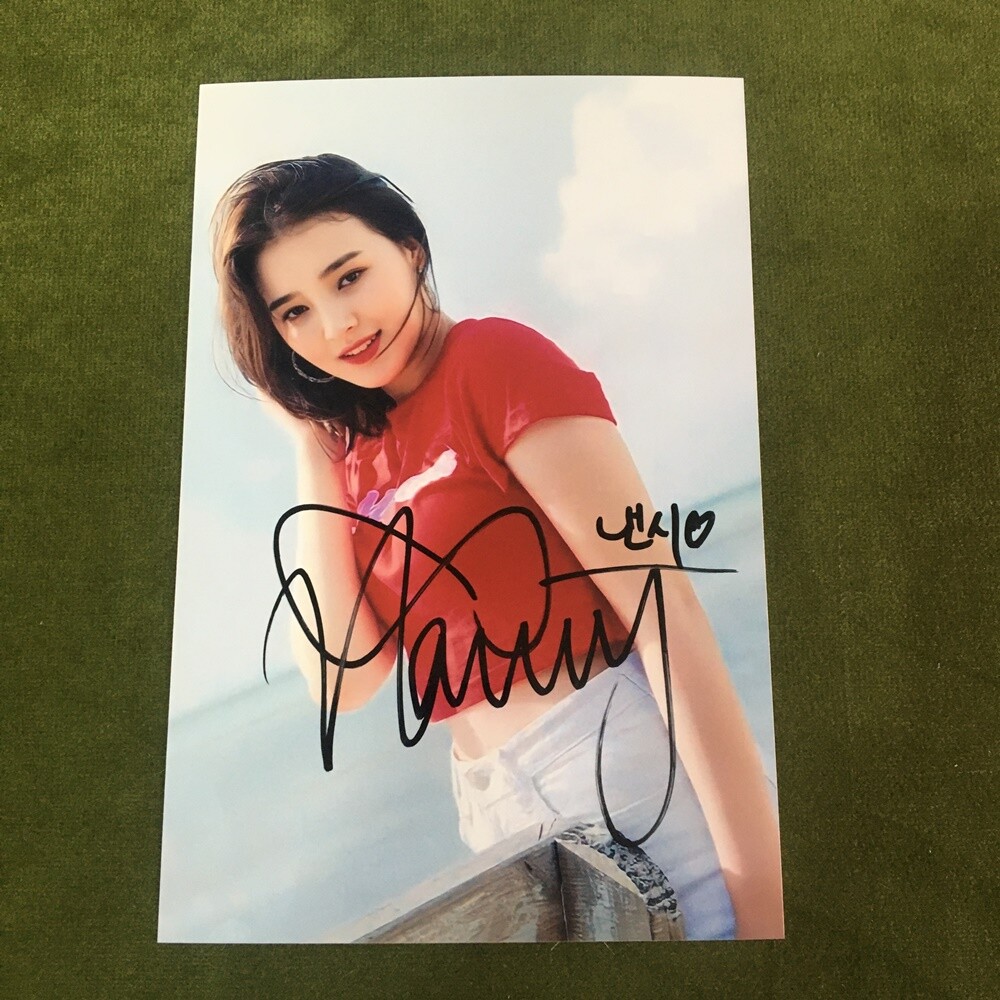 MOMOLAND NANCY Autographed Signed Photo 4*6 K-POP 2022 | eBay
