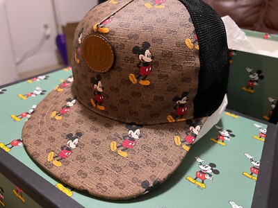 GUCCI Disney Mickey Collaboration Mouse Cap Baseball Hat Unisex