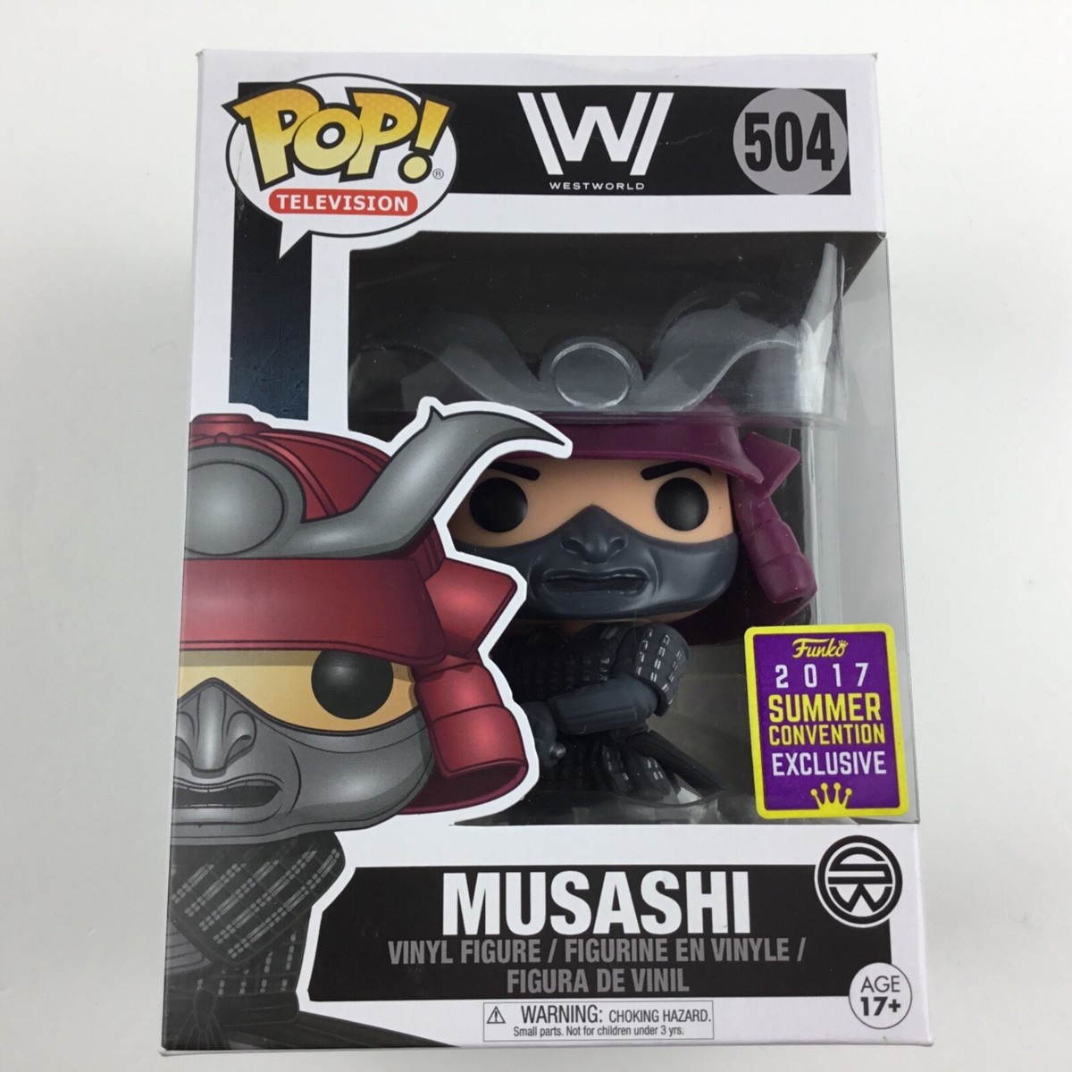 Funko Pop MUSASHI 2017 SDCC Convention Exclusive WESTWORLD Vinyl
