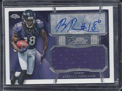 BRESHAD PERRIMAN 2015 DONRUSS SIGNATURE SERIES RAVENS ROOKIE