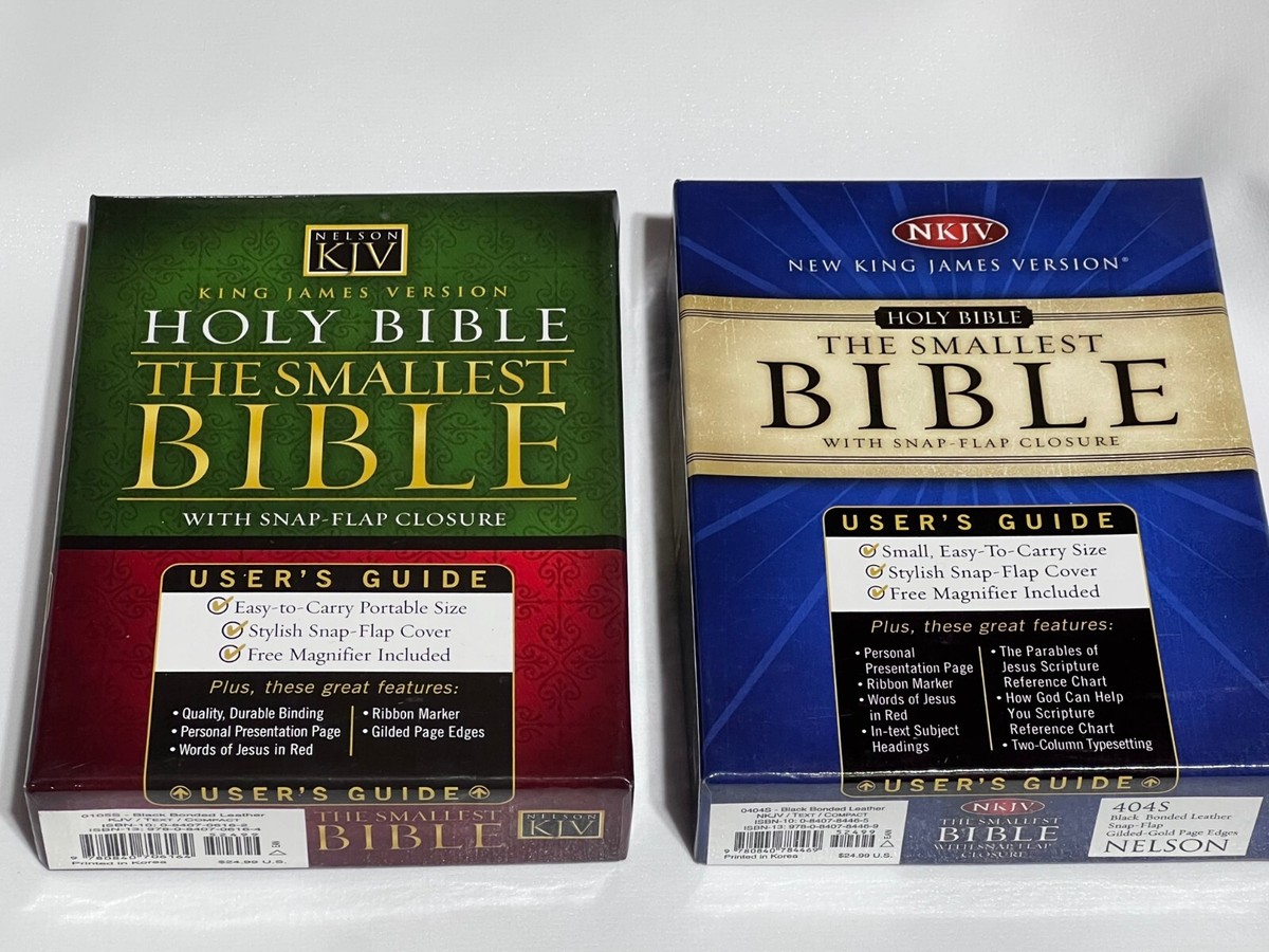New! KJV The Smallest Bible by Thomas Nelson Bonded Leather King