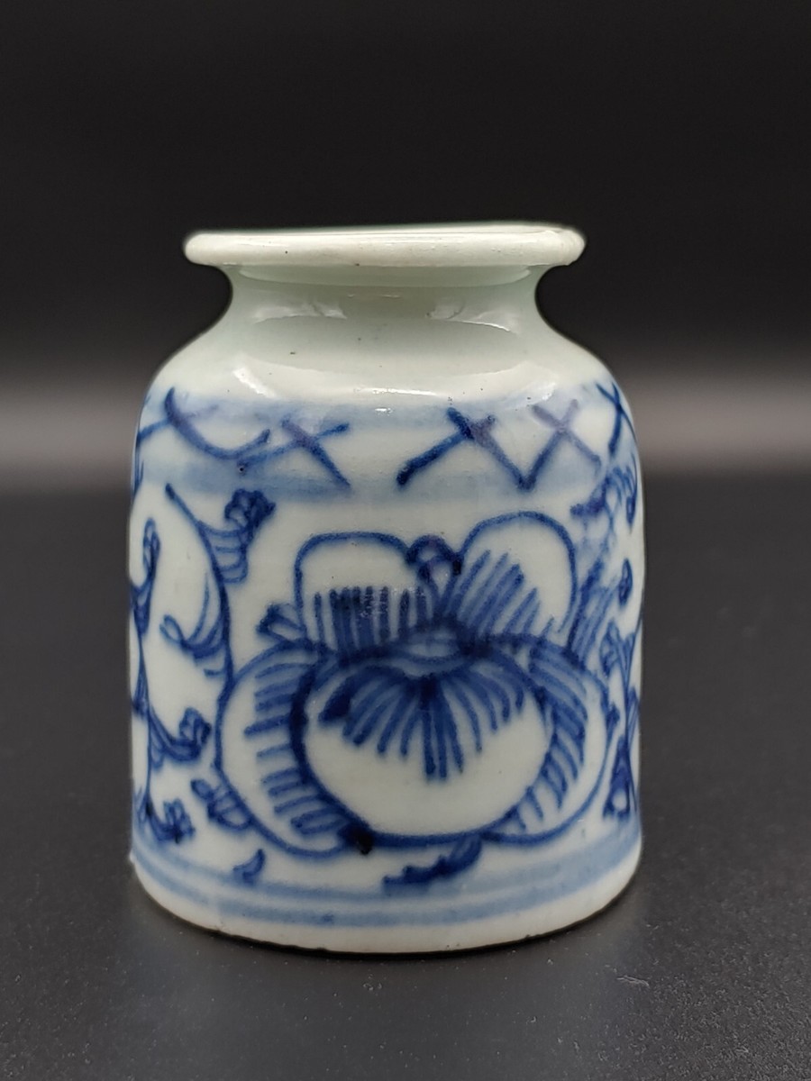 中国古玩色絵人物置物12cm31cm8cm