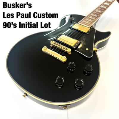Buskers LPC-300 Les Paul Custom Guitar 1990s Black Used From Japan