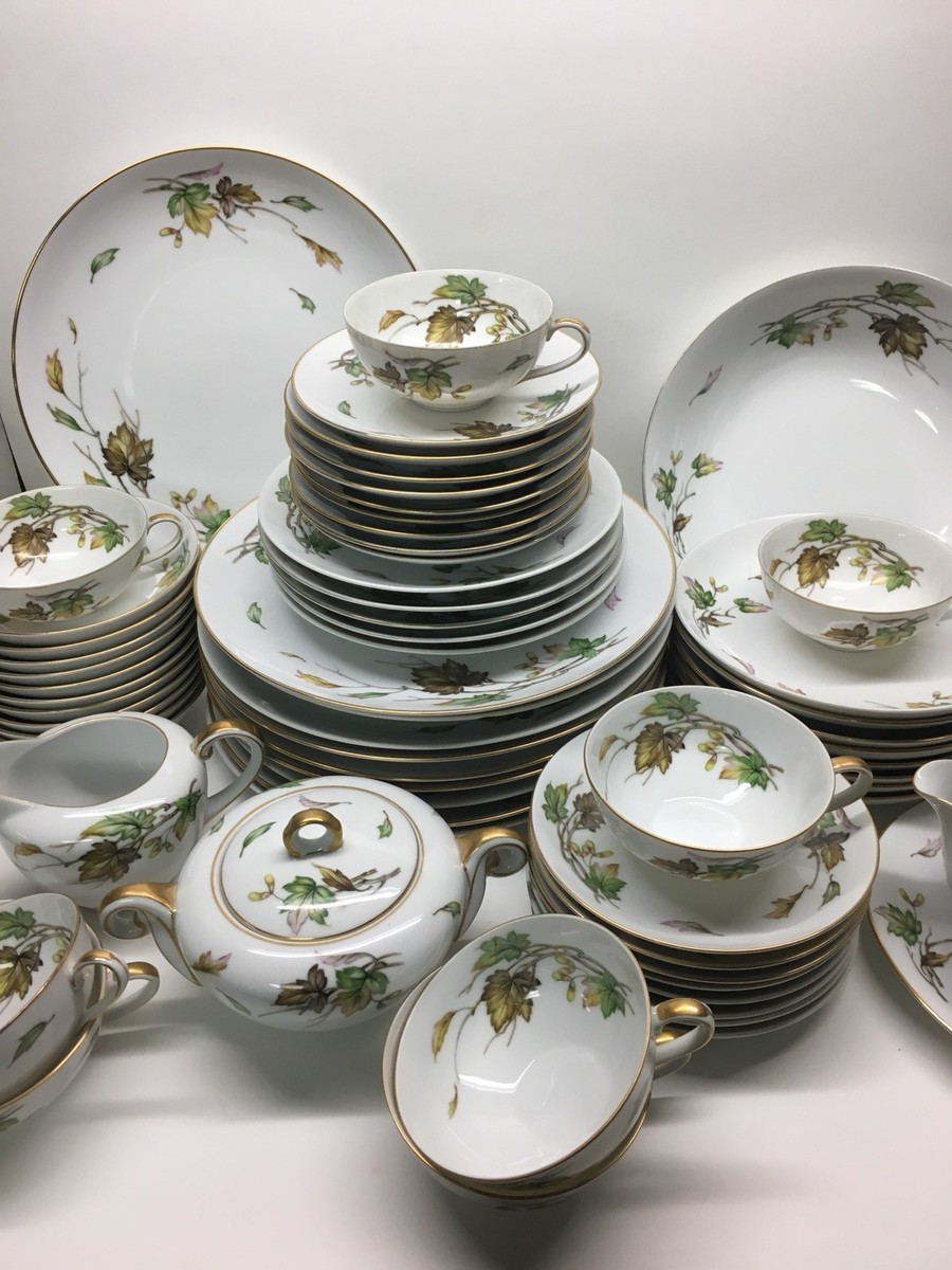 Vintage Wentworth China Eterna Shape Autumn 7516 Japan 64 Piece