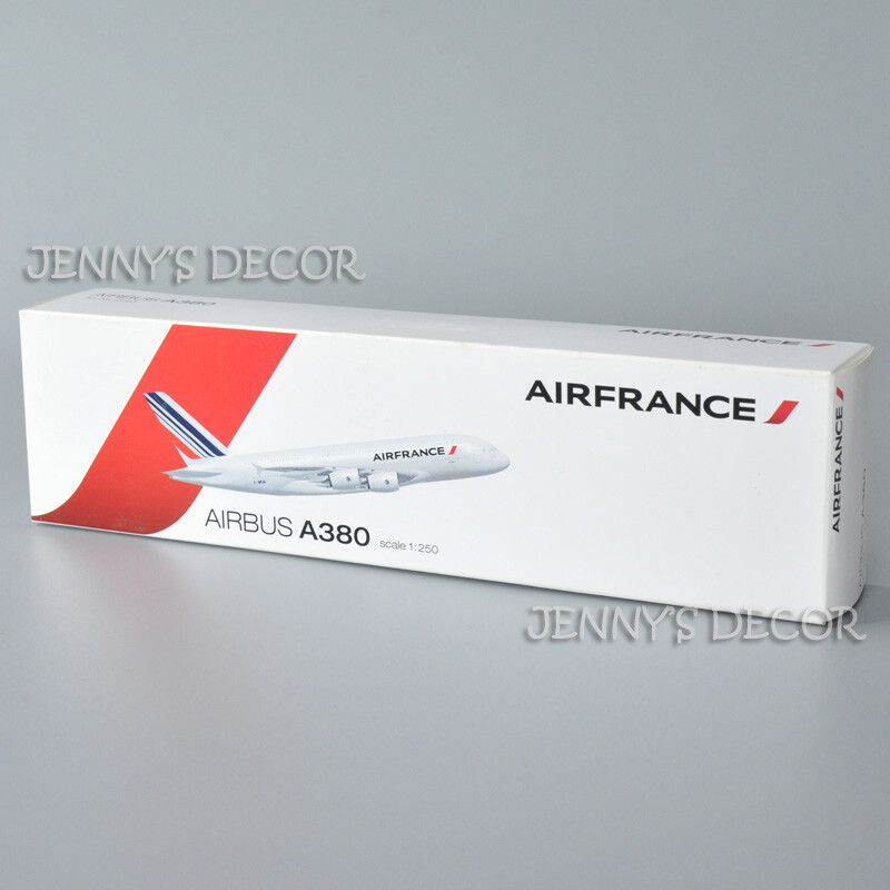1:250 Scale Model Plane Toy Airbus A380 Air France Airliner