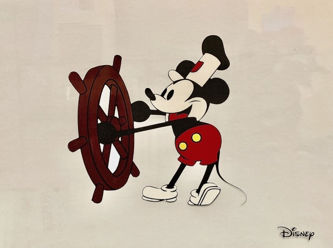 Disney ディズニー セル画 Fab 5 Steamboat Willie