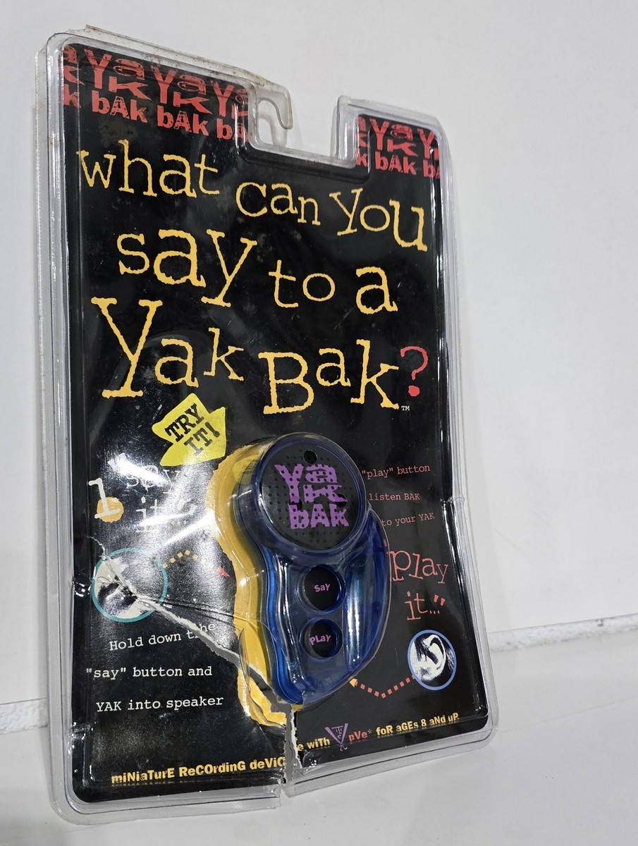Vintage 1994 YES Yak Bak Toy Original 90s Toys Green Recording J1