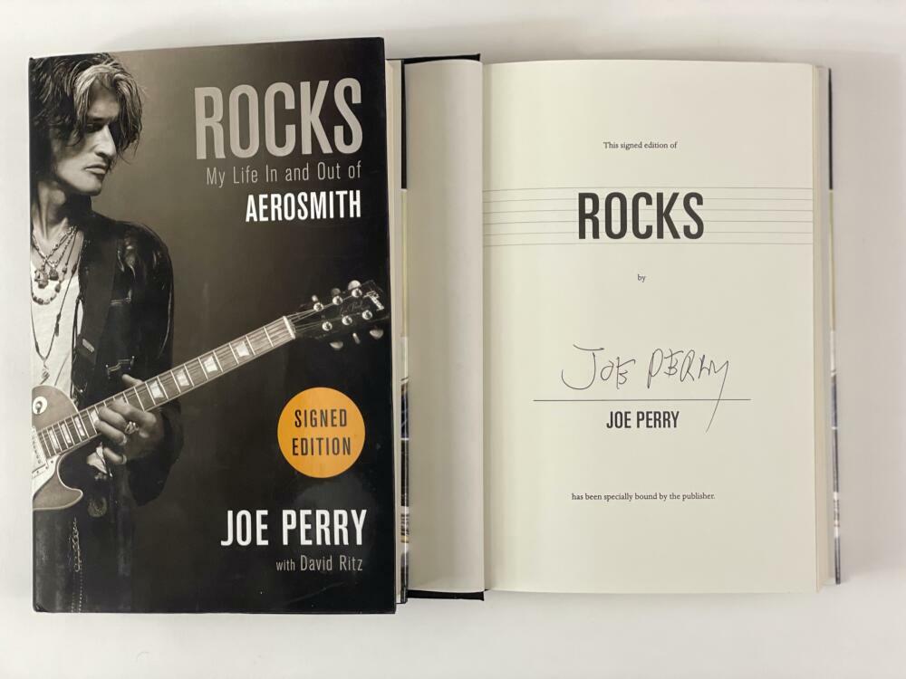Aerosmith エアロスミス Joe Perry 直筆サイン本 Aerosmith エアロ