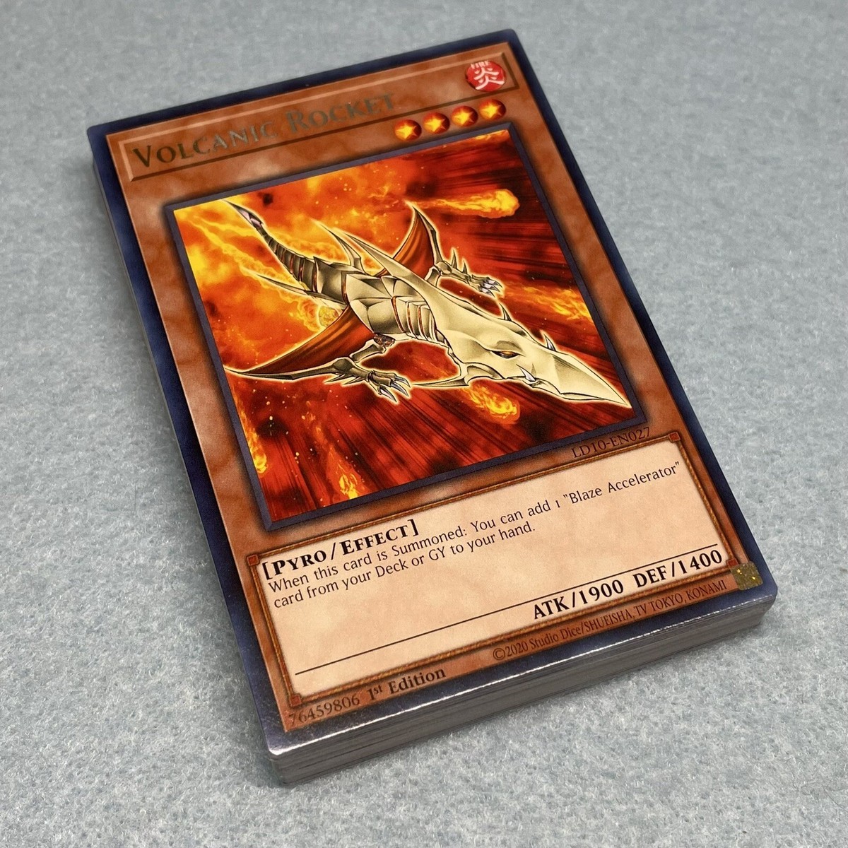 Yugioh Axel Brodie's Volcanic 33 Card Deck Rimfire Rocket Charger