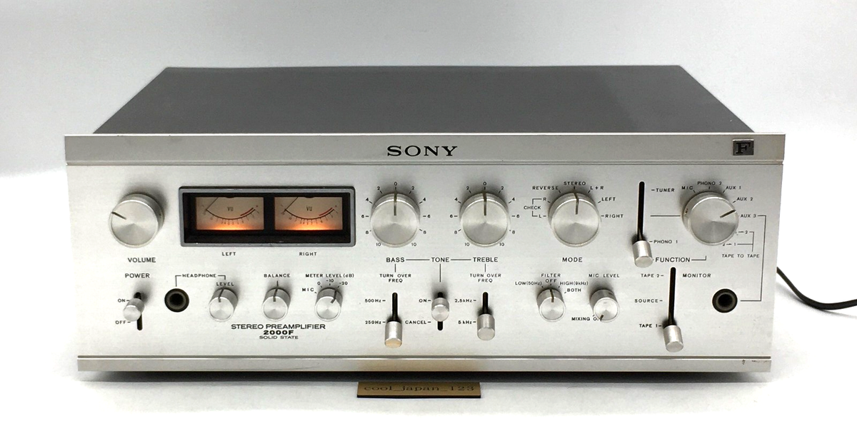 Sony TA-2000F Stereo Preamplifier Japan Hi-Fi Pre Amp Working