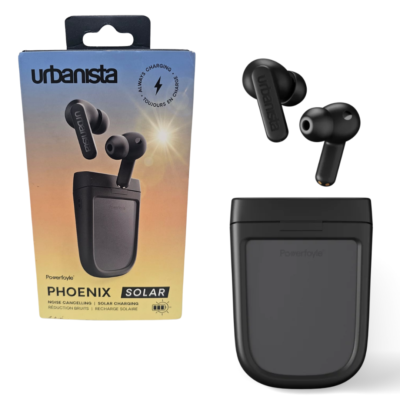 Urbanista Phoenix Solar Powered Earbuds Hybrid Active Noise
