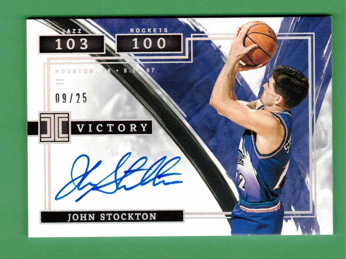 ストックトン John Stockton 8枚,25枚限定 サインカード 2枚