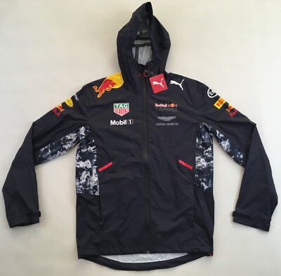 NEW Red Bull Racing Team 2017 Aston Martin Rain Coat Puma F1