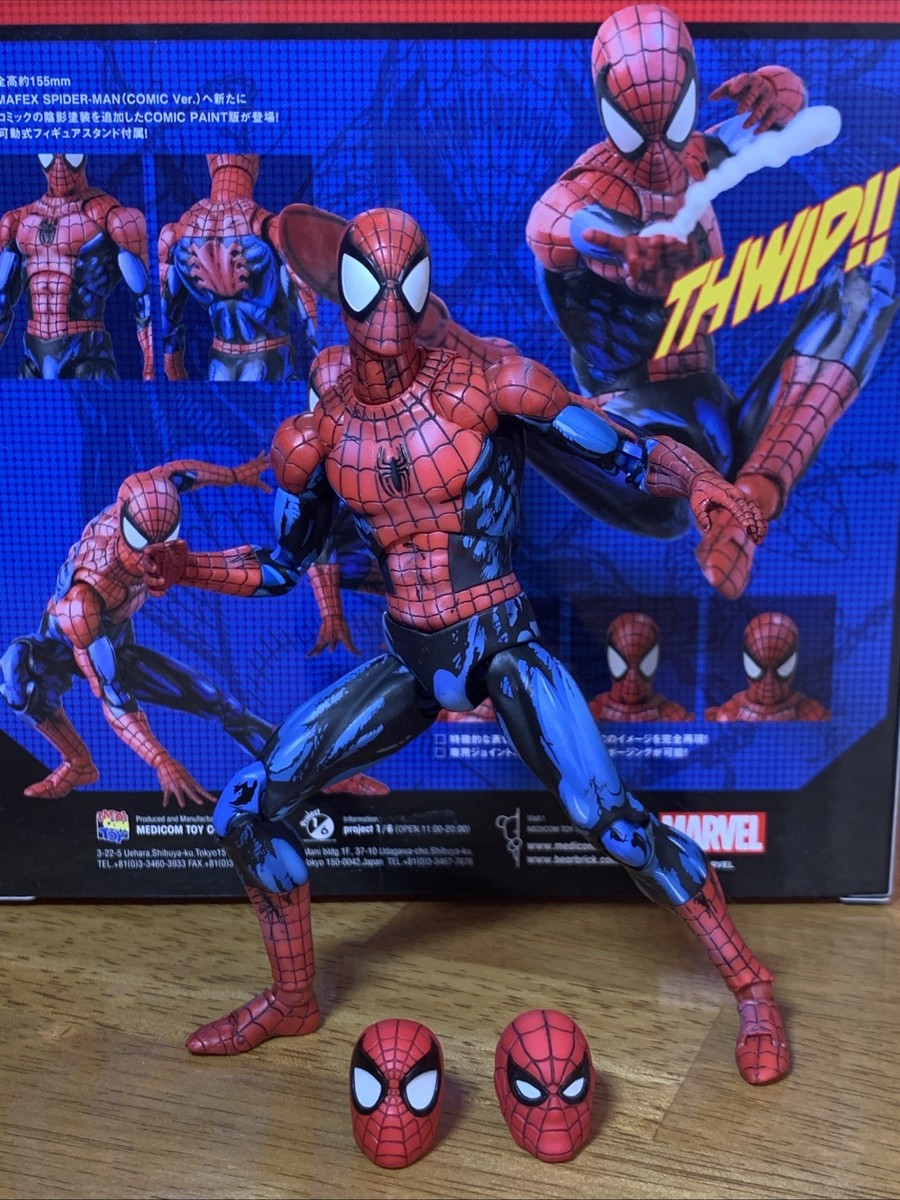 Mafex Spider-Man No. 108 Comic Paint Medicom Toy Authentic Bonus